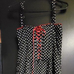 Polka dot pinup style dress